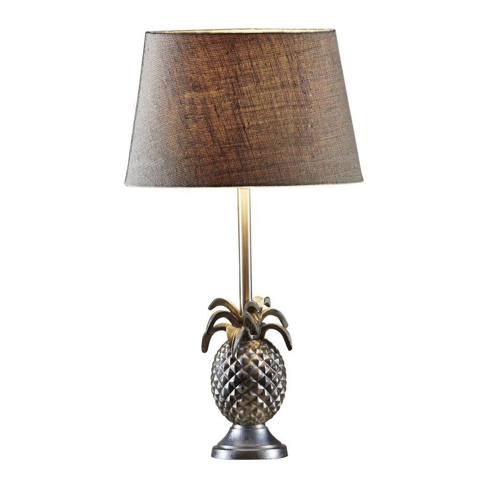 St Martin 1 Light Antique Silver - Brass Pineapple Table Lamp Base Only - ELANK25758AS