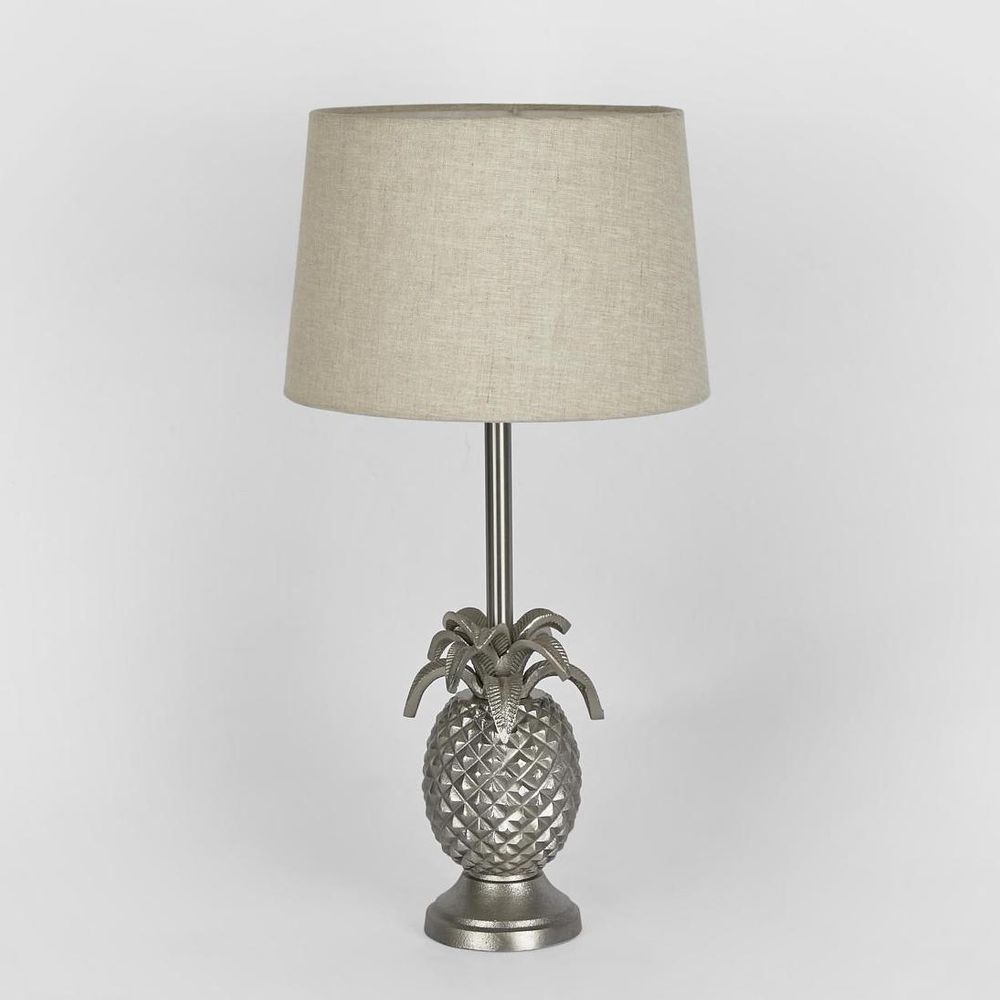St Martin 1 Light Antique Silver - Brass Pineapple Table Lamp Base Only - ELANK25758AS
