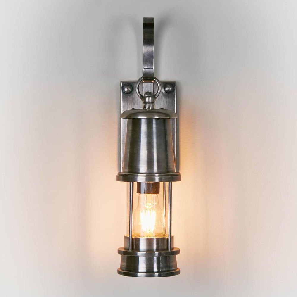 Liberty Exterior Wall Light Antique Silver Brass - ELPIM51296AS