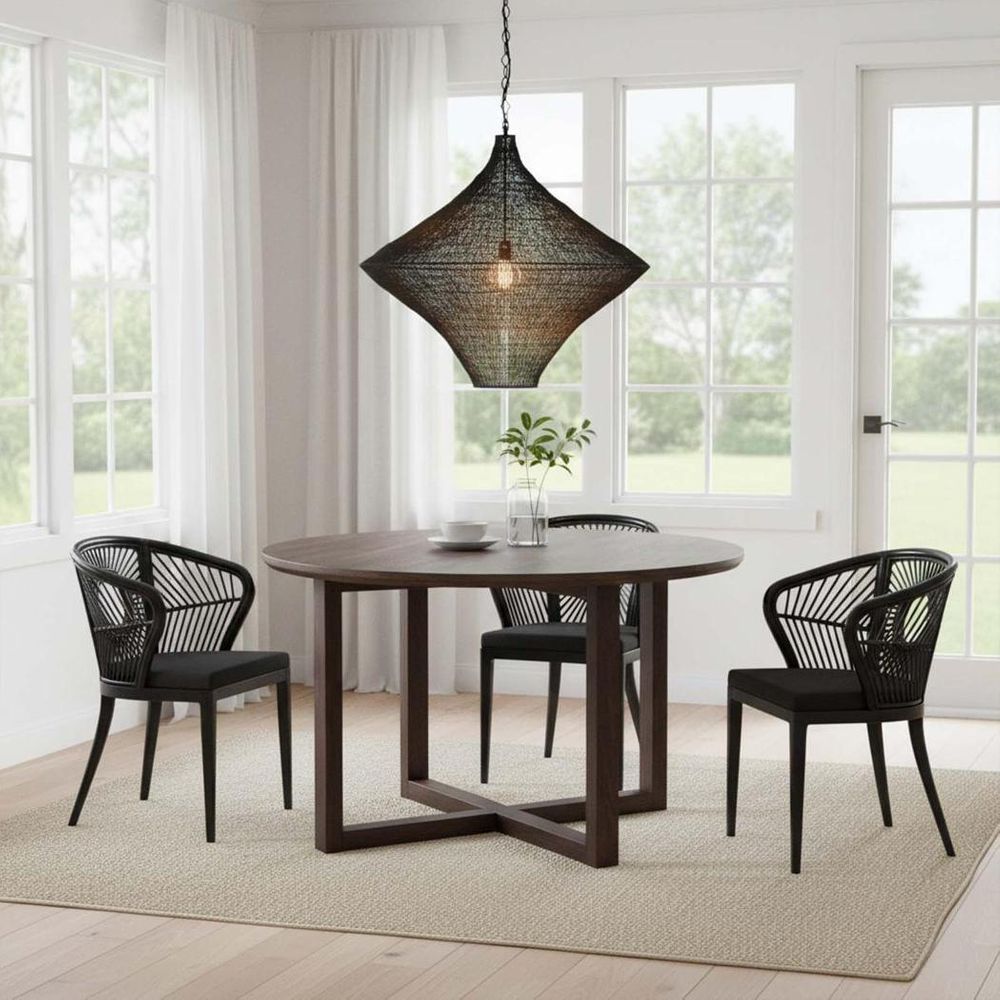 Metropolitan Pendant Light H850mm Black Aluminium - ELMA15858