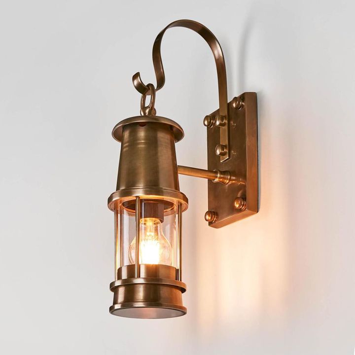 Liberty Exterior Wall Light Antique Brass - ELPIM51296AB