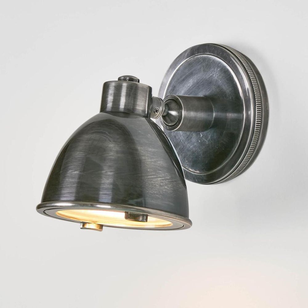 Panama Exterior Wall Light Silver Brass - ELPIM31246AS