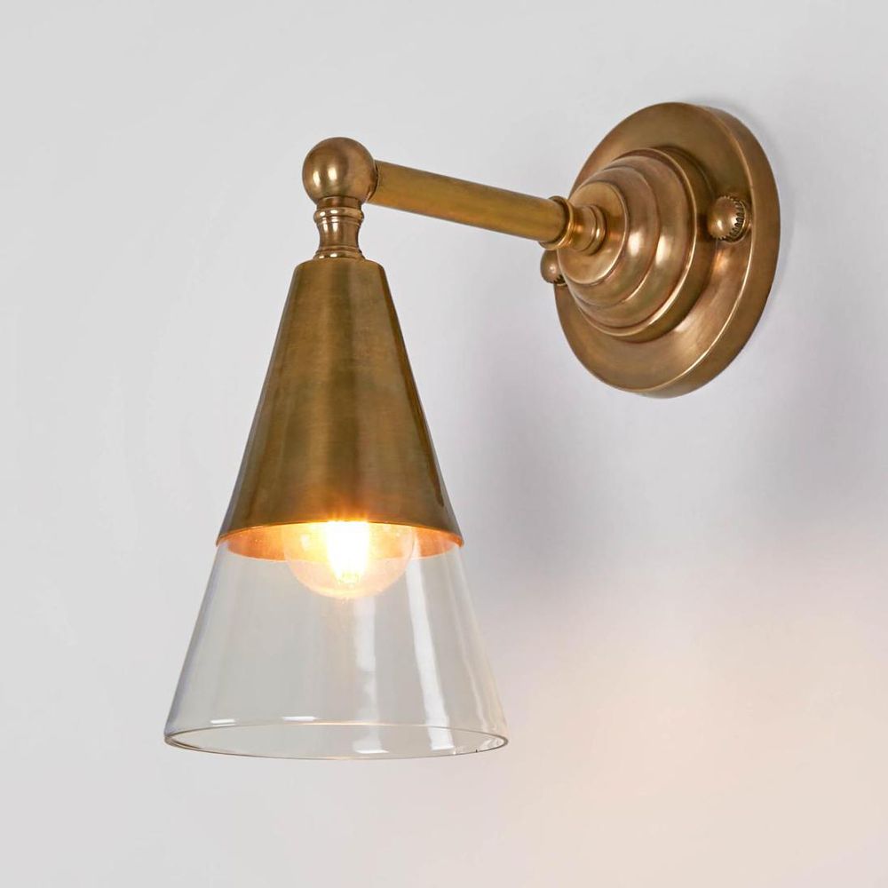 Otto Wall Sconce Antique Brass Glass - ELPIM31376GLAAB