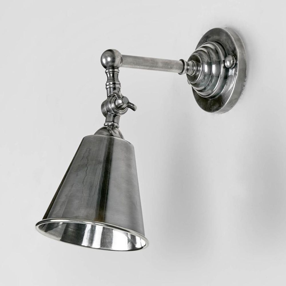 Utopia Wall Sconce Antique Silver Brass - ELPIM31376AS