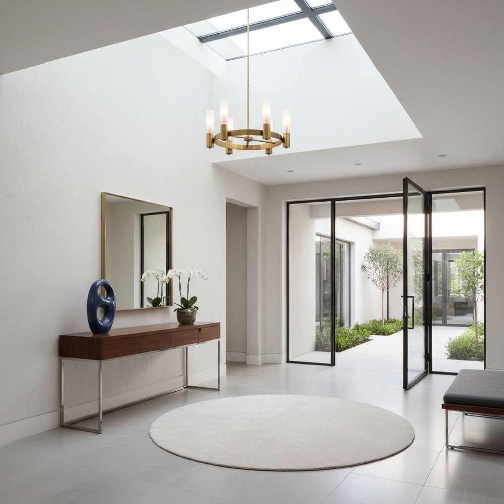 Oscar Ceiling Pandant 6 Lights Brass - ELPIM31461AB
