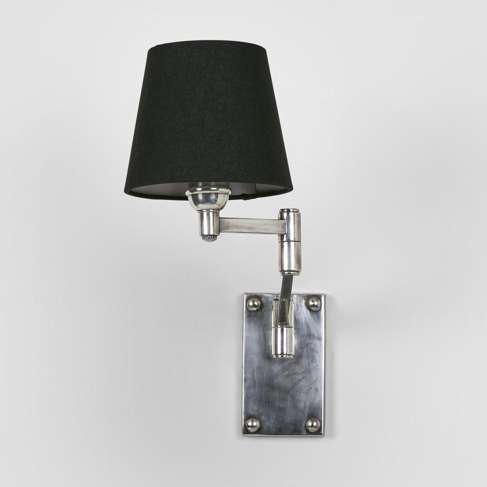 Oscar Wall Sconce Antique Silver Brass - ELPIM31490AS