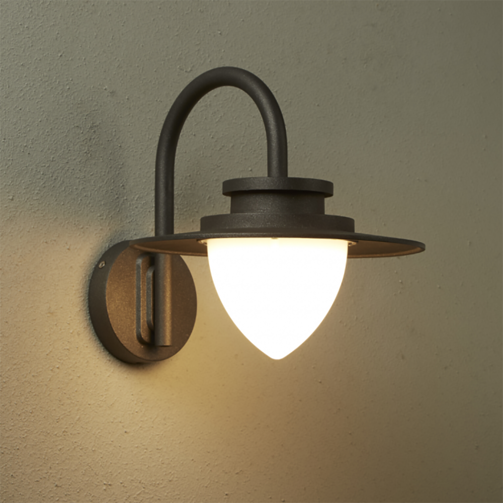 Buy Exterior Wall Lights Australia Hythe Exterior Wall Light Charcoal Aluminium 3000K- F240-GR