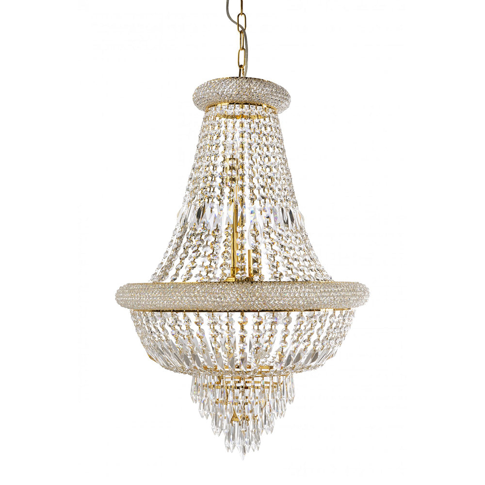 Buy Chandeliers Australia Fiorentino Lighting - KIOTTO 5 Light Crystal Chandelier Gold