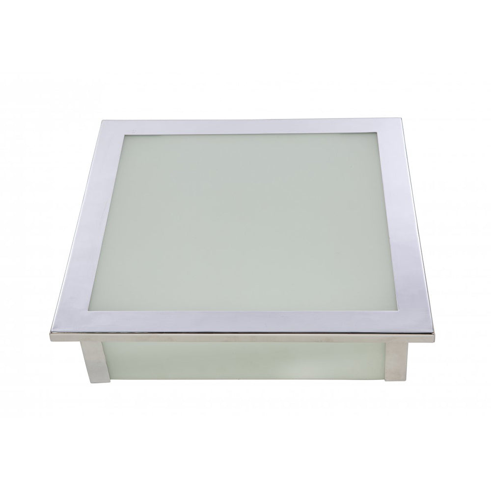 Buy Oyster Lights Australia Fiorentino Lighting - LIMA 4 Light Square Oyster Silver