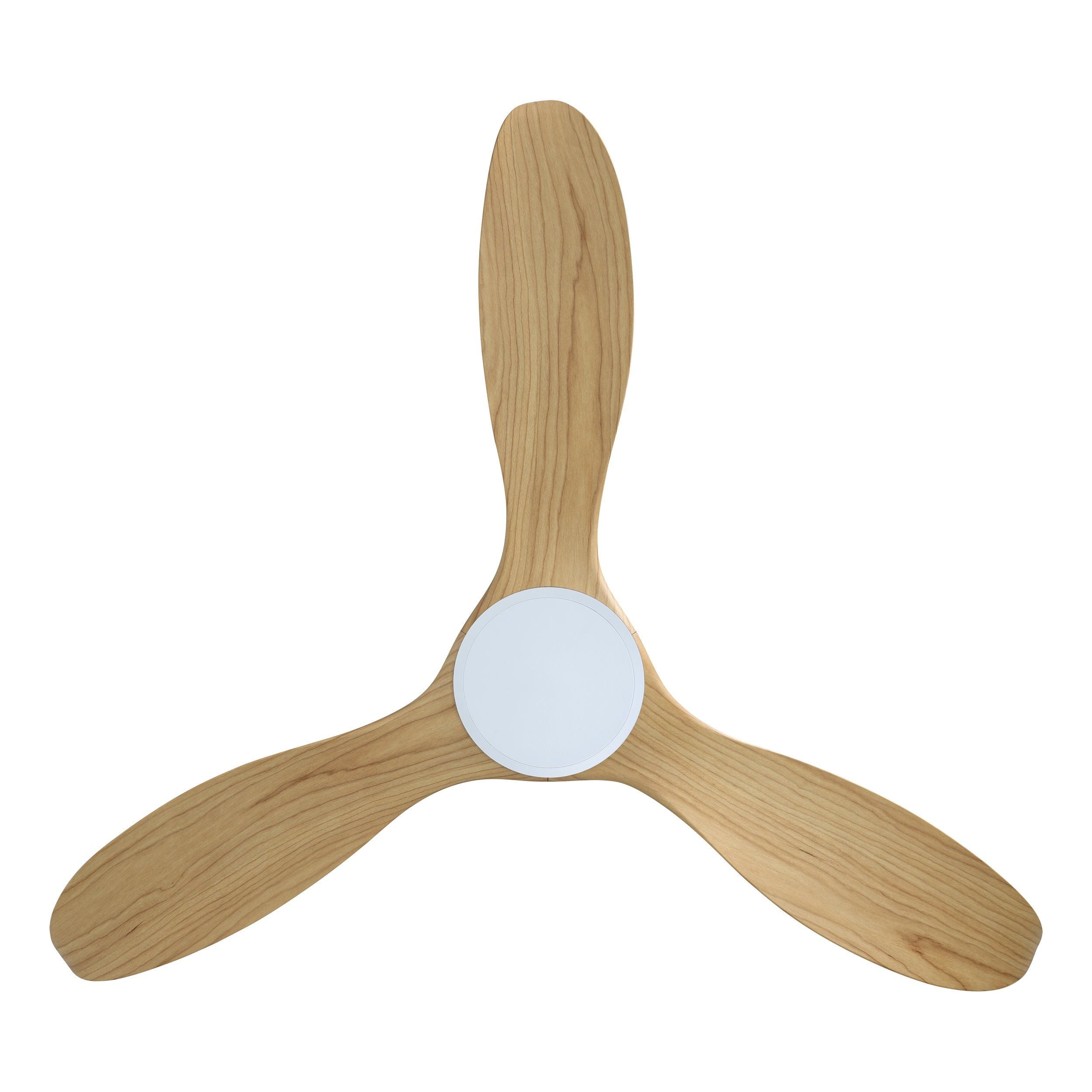 Noosa DC Ceiling Fan 52" Matte White & Blackbutt Blade With Remote - 20684716