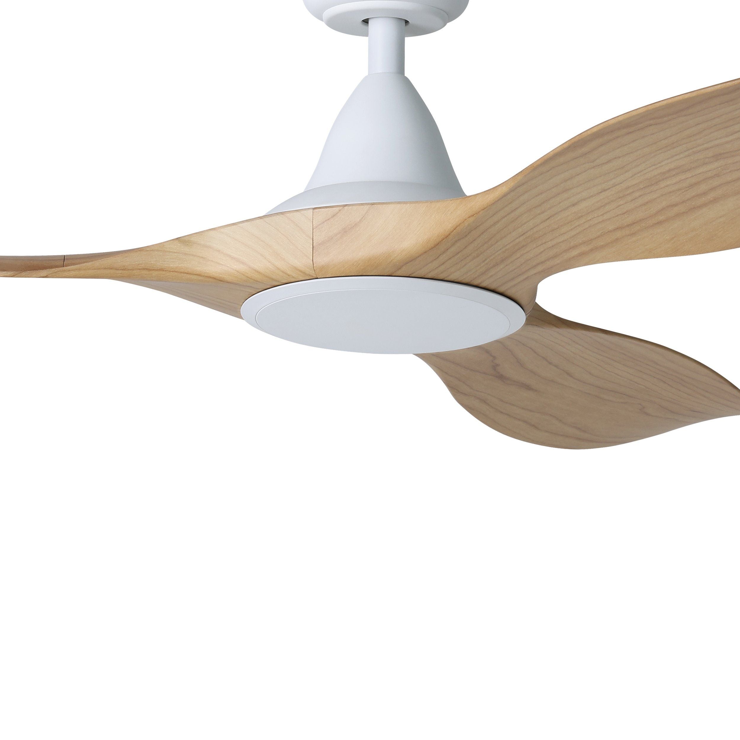 Noosa DC Ceiling Fan 52" Matte White & Blackbutt Blade With Remote - 20684716