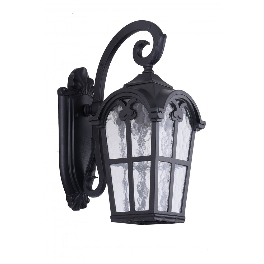 Buy Exterior Wall Lights Australia Fiorentino Lighting - VERGARA 1 Light Wall Light Black Large