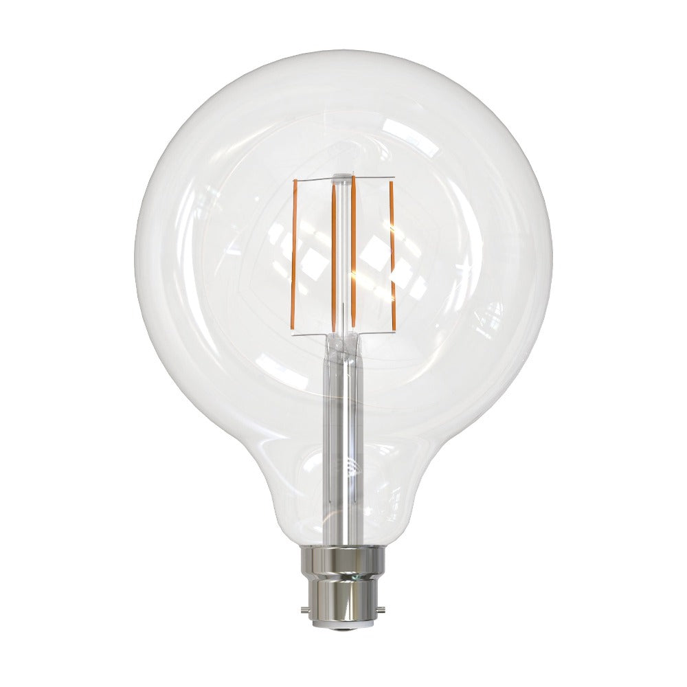 Buy LED Filament Globes Australia Bulb G125 LED Filament Globe BC 240V 7.5W Clear 5000K - 205961