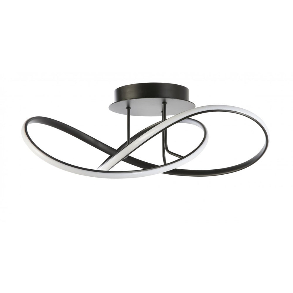 Buy Semi-Flush Mount Lights Australia Fiorentino Lighting - HUNTER-60-CTC BLACK LED Semi Flush 55W 4000K