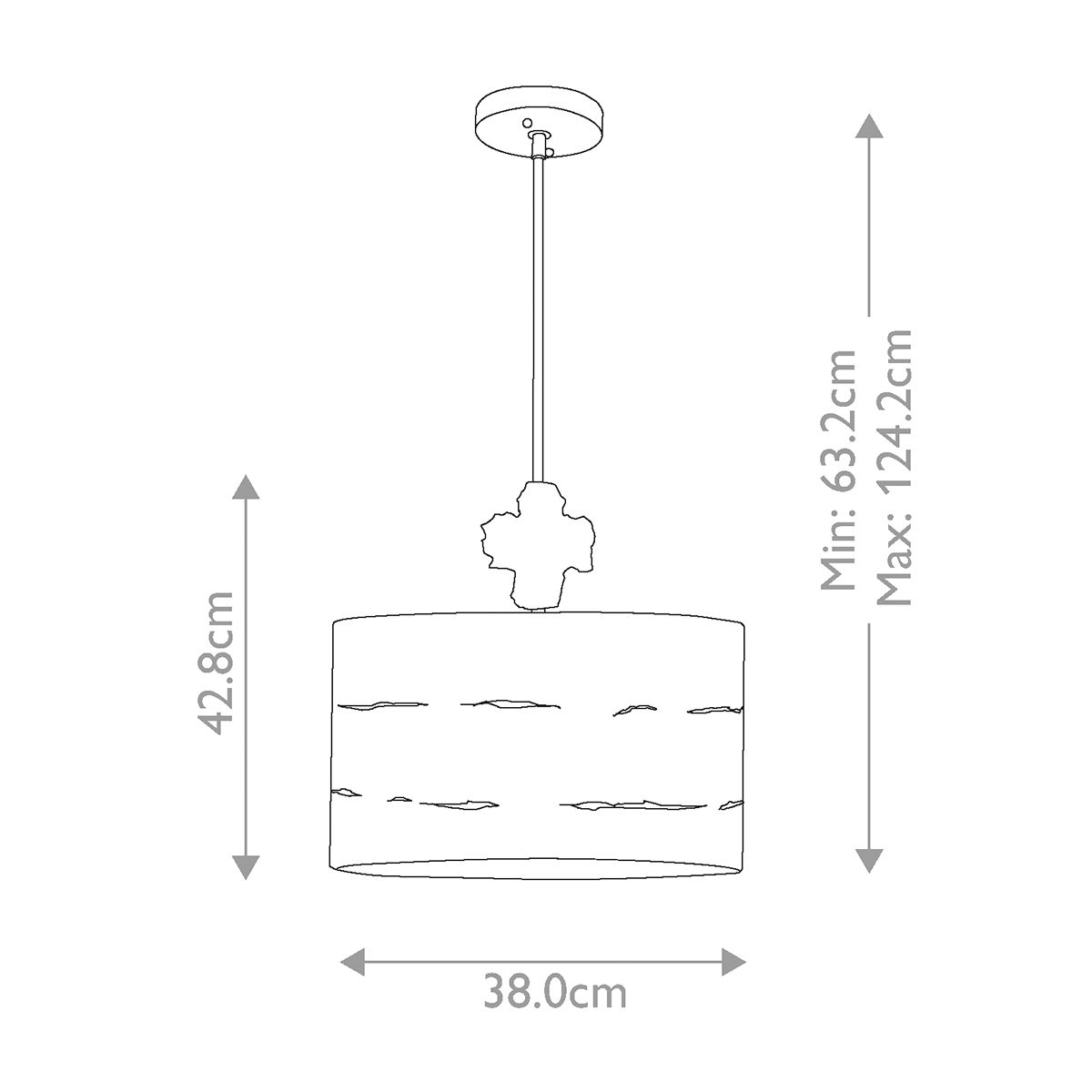 Fragment Large Pendant Light Aged Silver - FB-FRAGMENT-S-PL