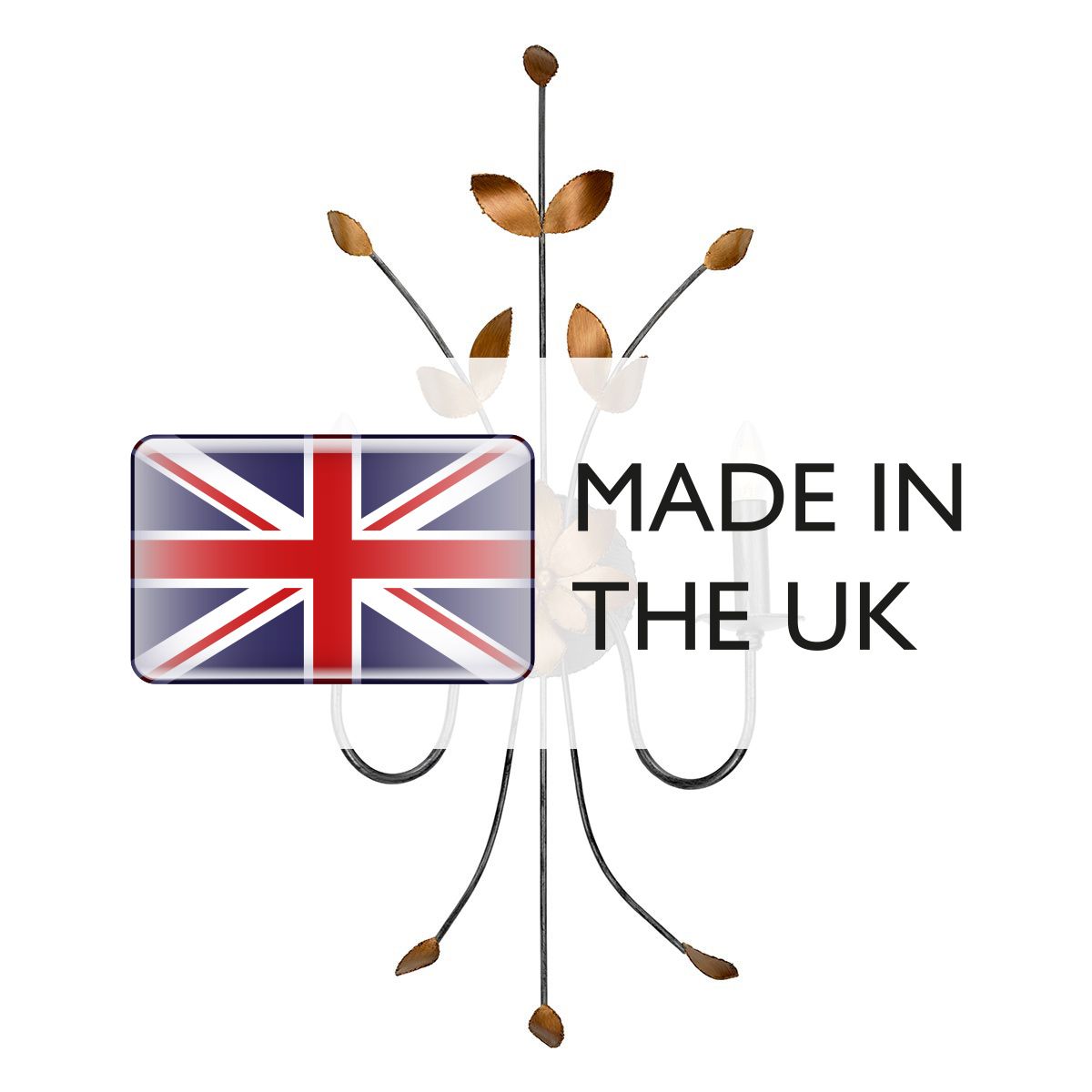 Simone 2 Light Wall Light Gun Metal & Gold - FB-SIMONE2