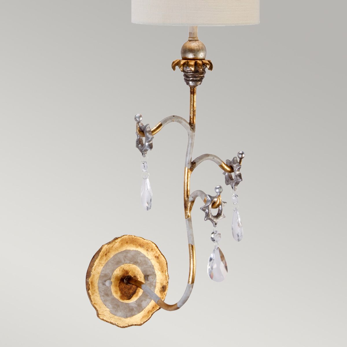 Tivoli Wall Light Gold & Cream Patina - FB-TIVOLI-W1-GD