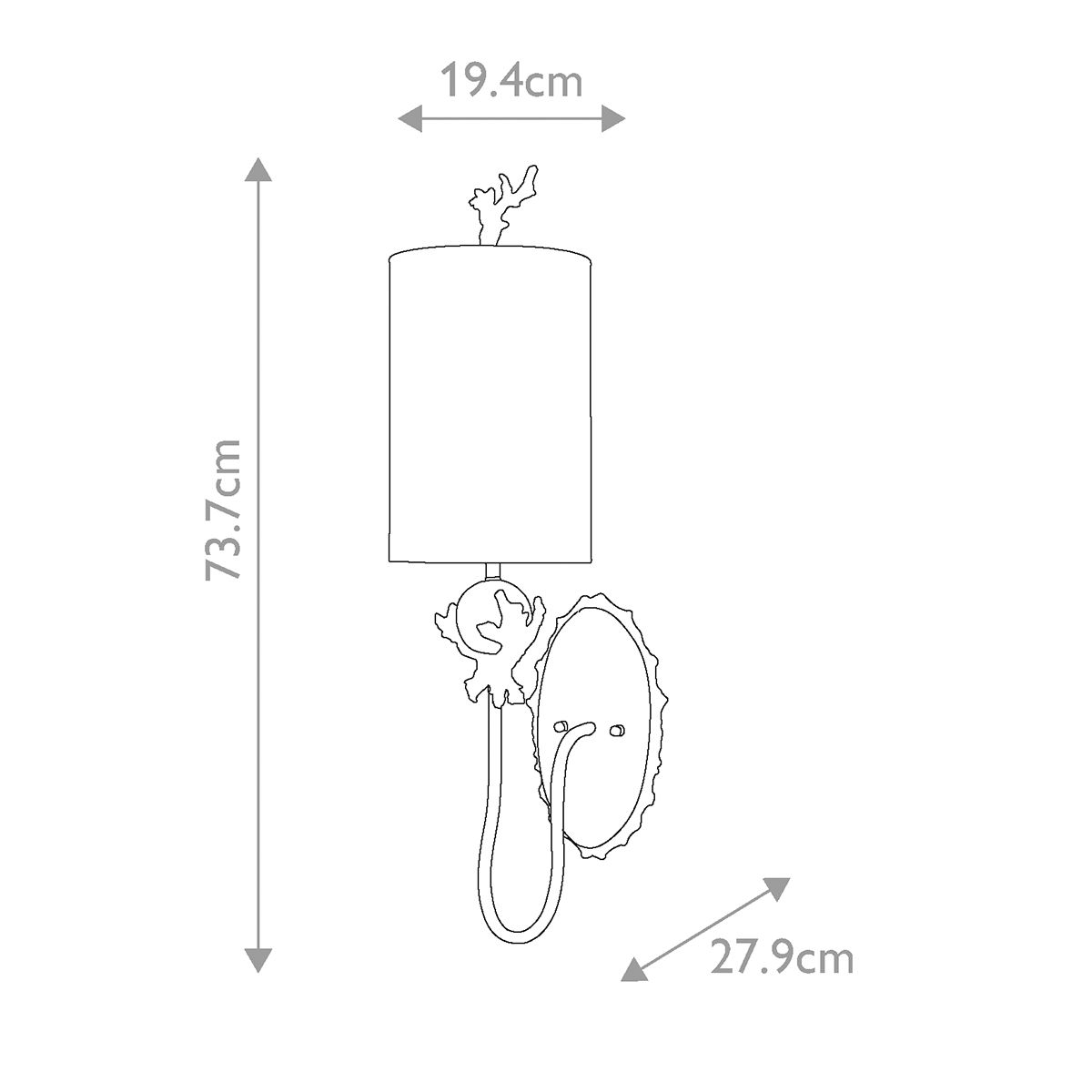 Trellis Wall Light Putty Patina & Silver Leaf - FB-TRELLIS1