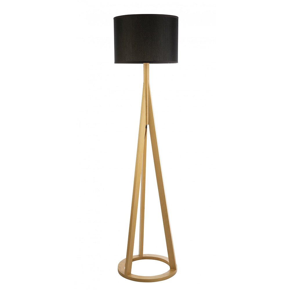 Buy Floor Lamps Australia Fiorentino Lighting - CELESTE 1 Light Floor Lamp Wood & Black