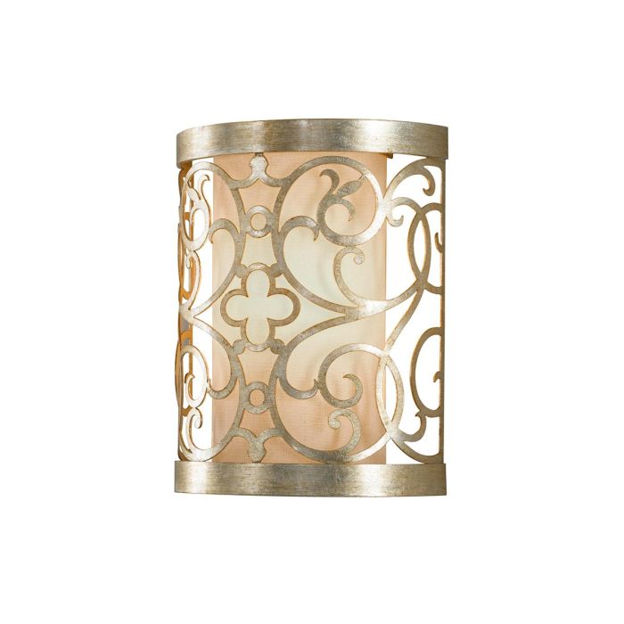 Arabesque Wall Light Silver Leaf Patina - FE-ARABESQUE1