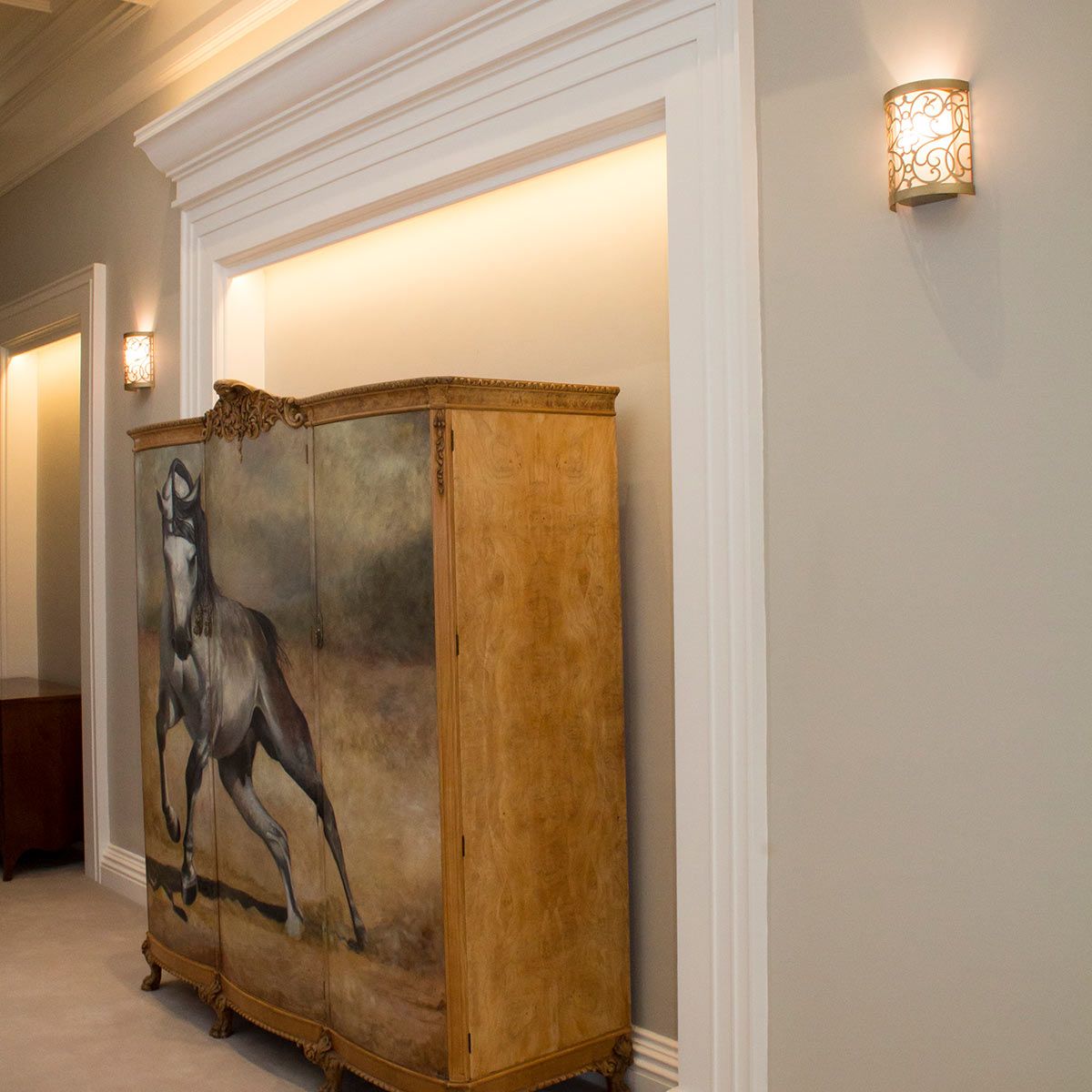 Arabesque Wall Light Silver Leaf Patina - FE-ARABESQUE1