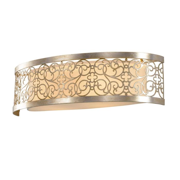 Arabesque 2 Light Wall Light Silver Leaf Patina - FE-ARABESQUE2