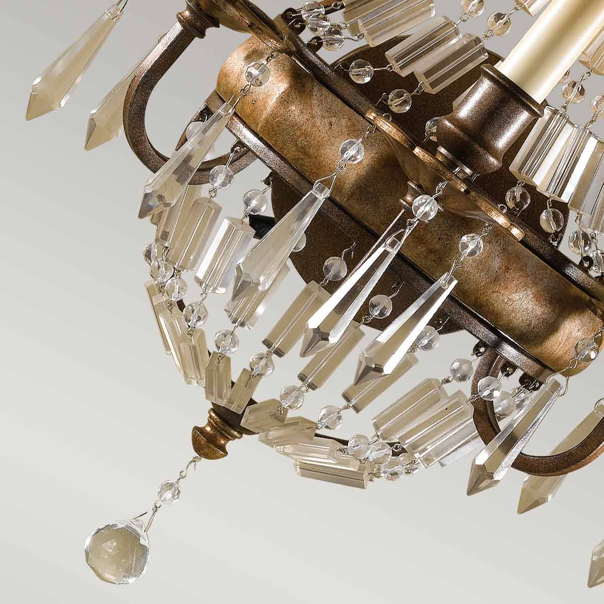 Bellini 3 Light Wall Light Oxidized Bronze & British Bronze - FE-BELLINI-W3