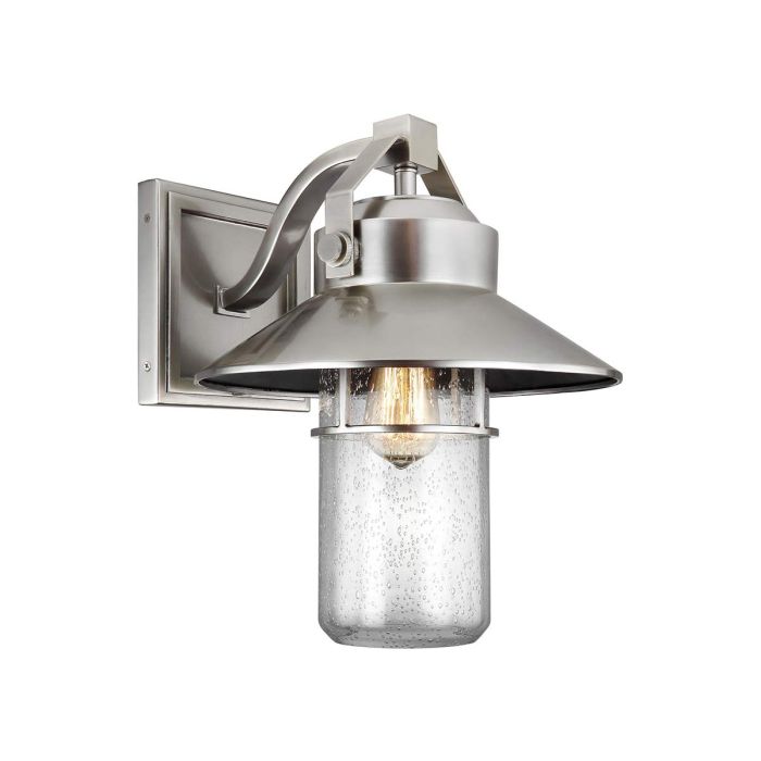 Boynton Large Wall Lantern Painted Brushed Steel - FE-BOYNTON2-L
