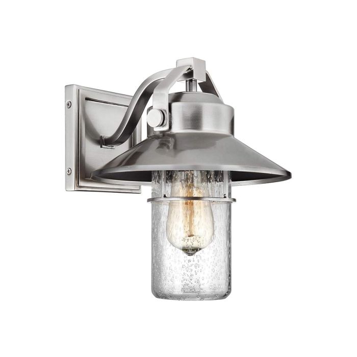 Boynton Small Wall Lantern Painted Brushed Steel - FE-BOYNTON2-S