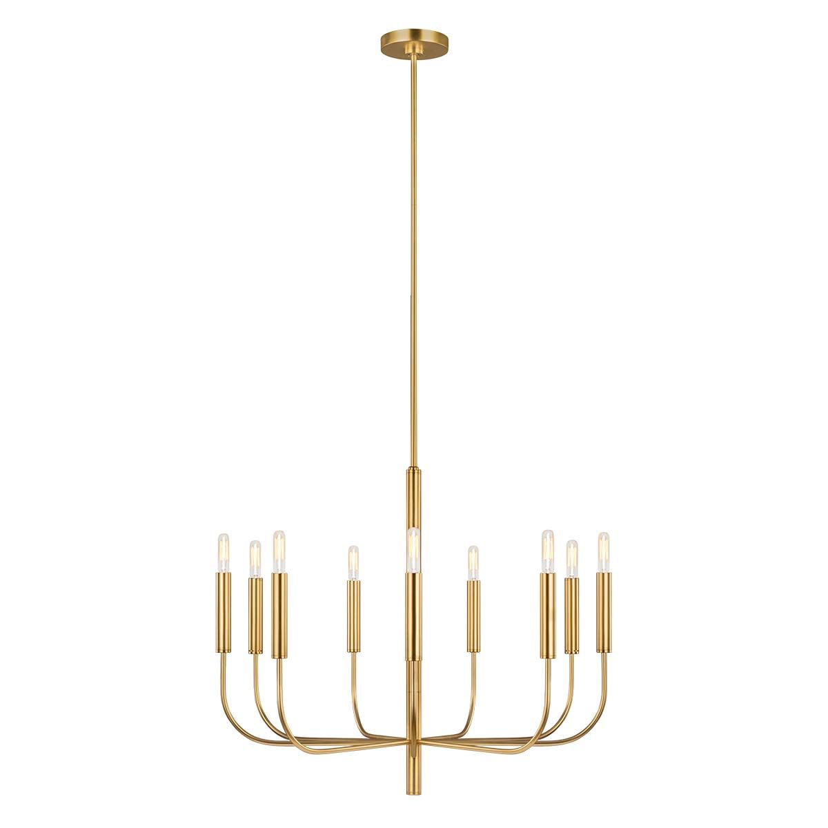 Brianna 9 Light Chandelier Burnished Brass - FE-BRIANNA9-BB
