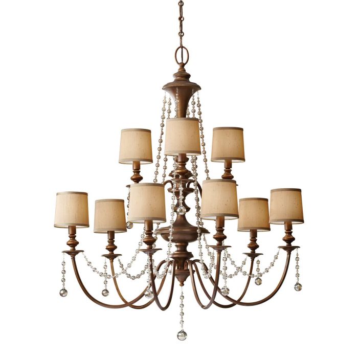 Clarissa 9 Light Chandelier Firenze Gold - FE-CLARISSA9
