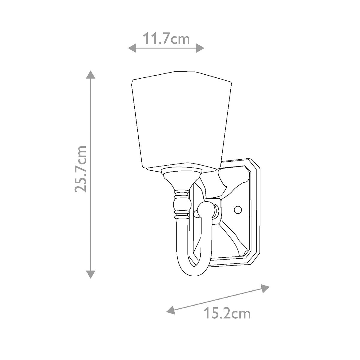Concord Vanity Light Polished Chrome - FE-CONCORD1-BATH
