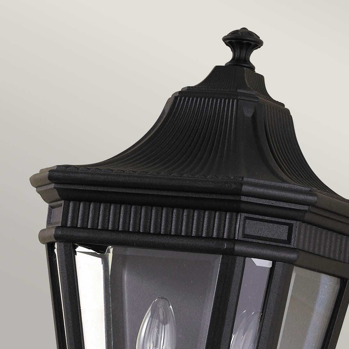 Cotswold Lane 2 Light Half Wall Lantern Black - FE-COTSLN7-BK