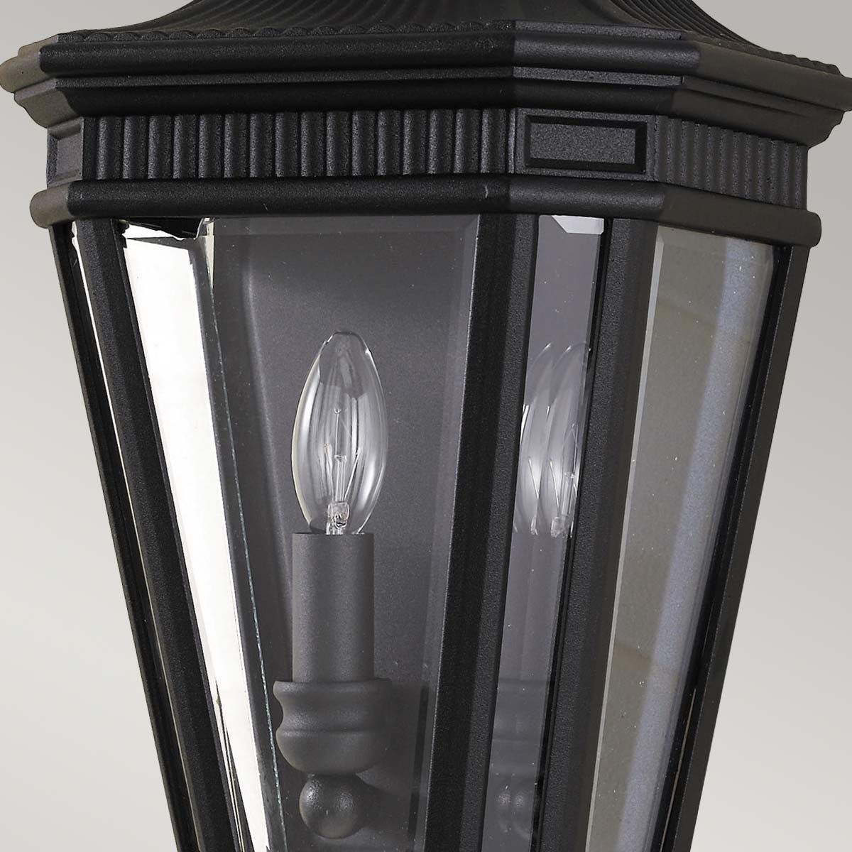 Cotswold Lane 2 Light Half Wall Lantern Black - FE-COTSLN7-BK