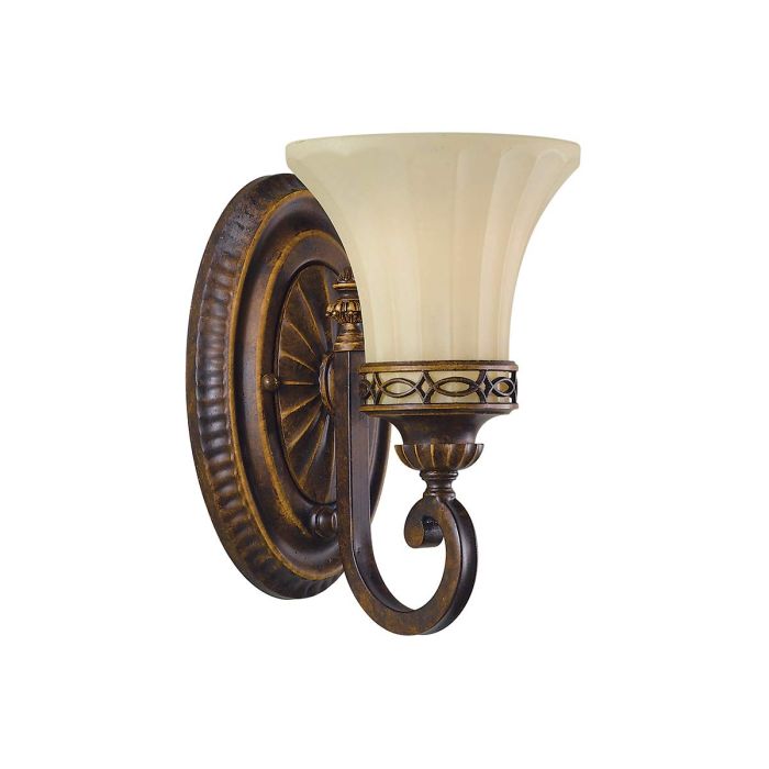 Drawing Room 1 Light Wall Light Walnut - FE-DRAWING-ROOM1