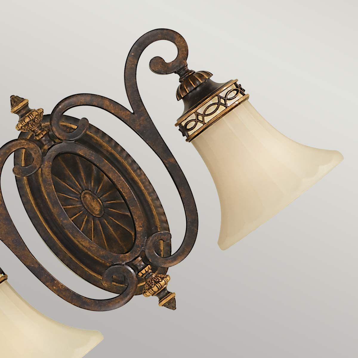 Drawing Room 2 Light Wall Light Walnut with Traditional Edwardian Style - FE-DRAWING-ROOM2-B