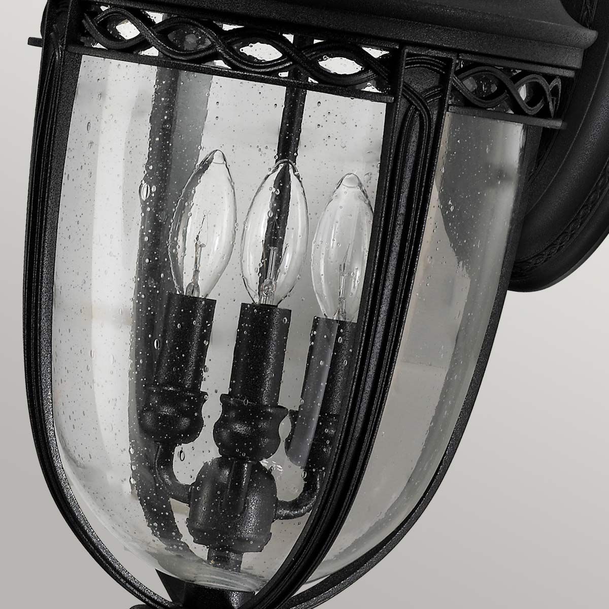 English Bridle 3 Light Large Wall Lantern Black - FE-EB2-L-BLK