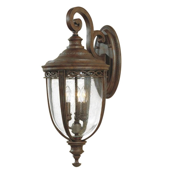 English Bridle 3 Light Large Wall Lantern British Bronze - FE-EB2-L-BRB