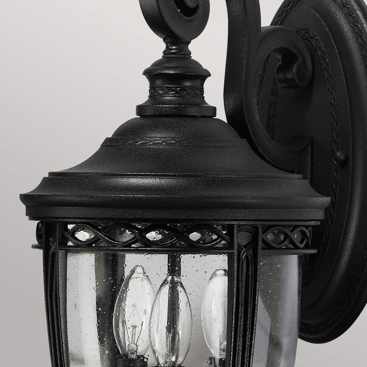 English Bridle 3 Light Medium Wall Lantern Black - FE-EB2-M-BLK