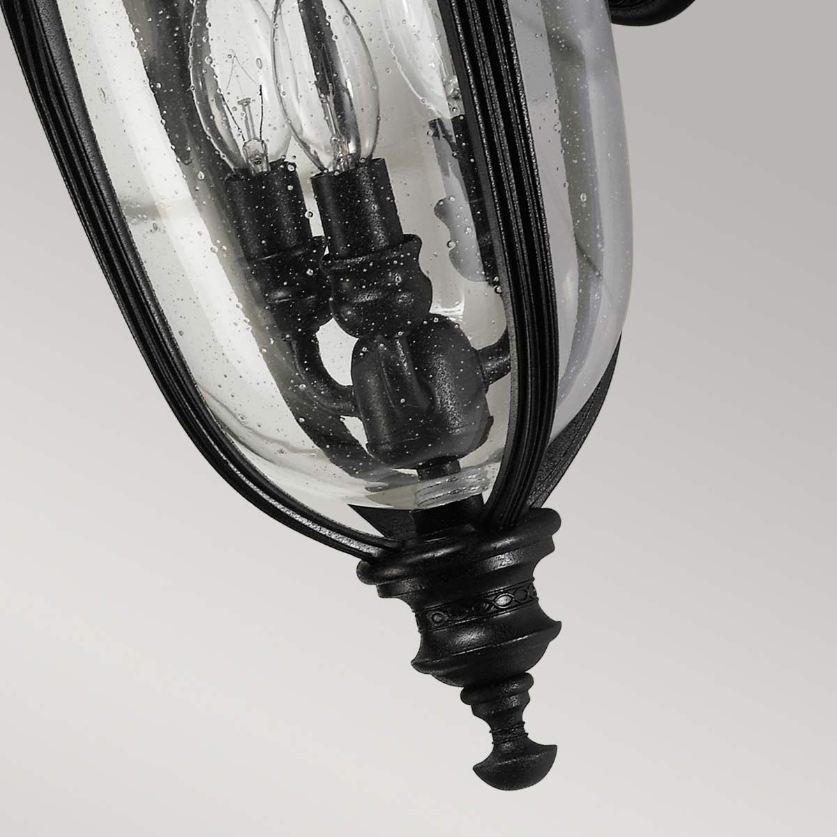 English Bridle 3 Light Medium Wall Lantern Black - FE-EB2-M-BLK