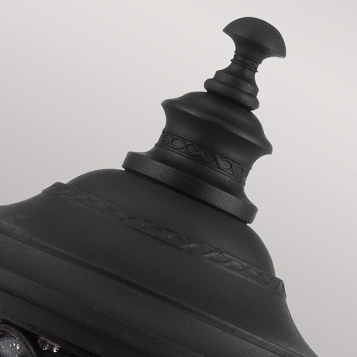 English Bridle 3 Light Medium Pedestal Light Black - FE-EB3-M-BLK