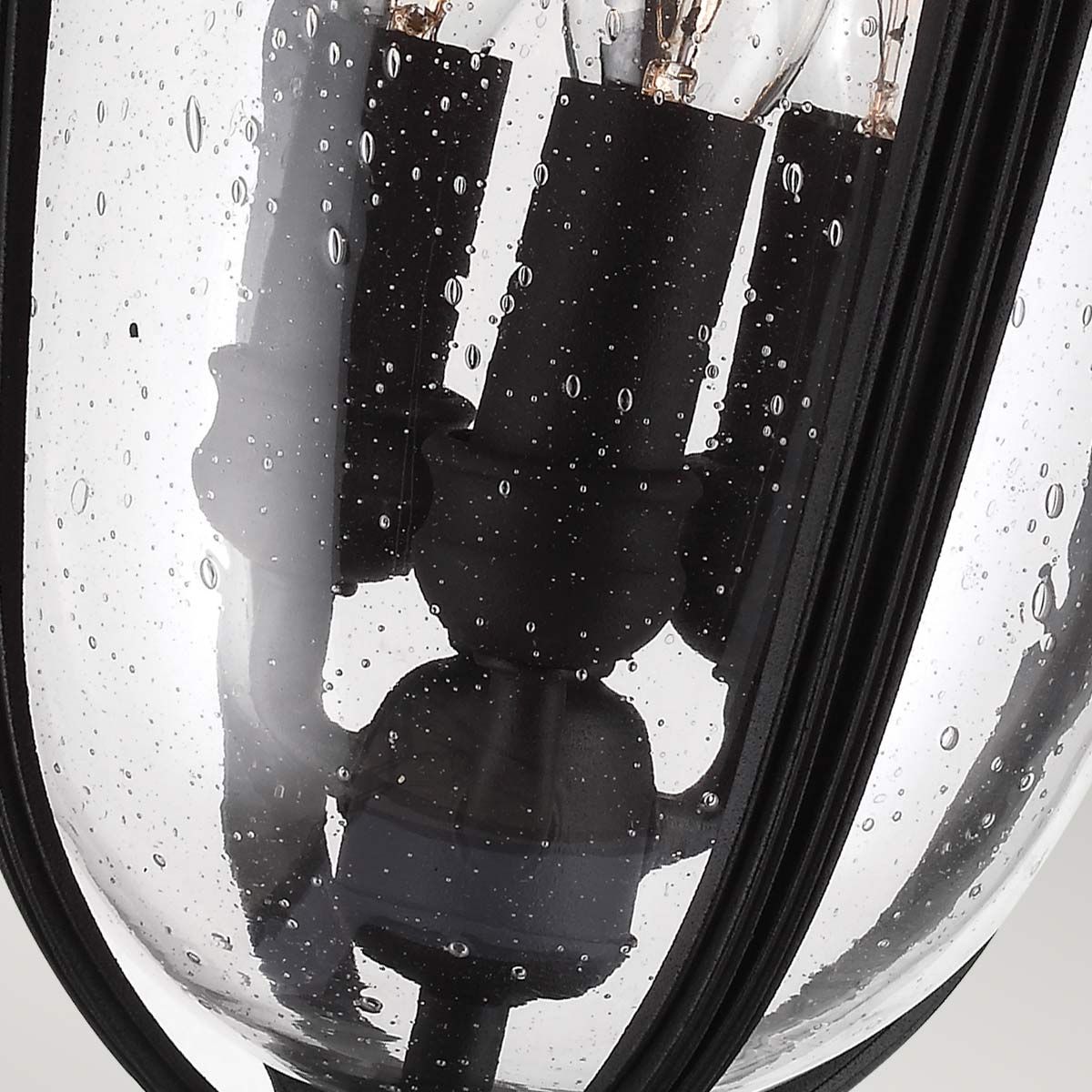 English Bridle 3 Light Medium Pedestal Light Black - FE-EB3-M-BLK