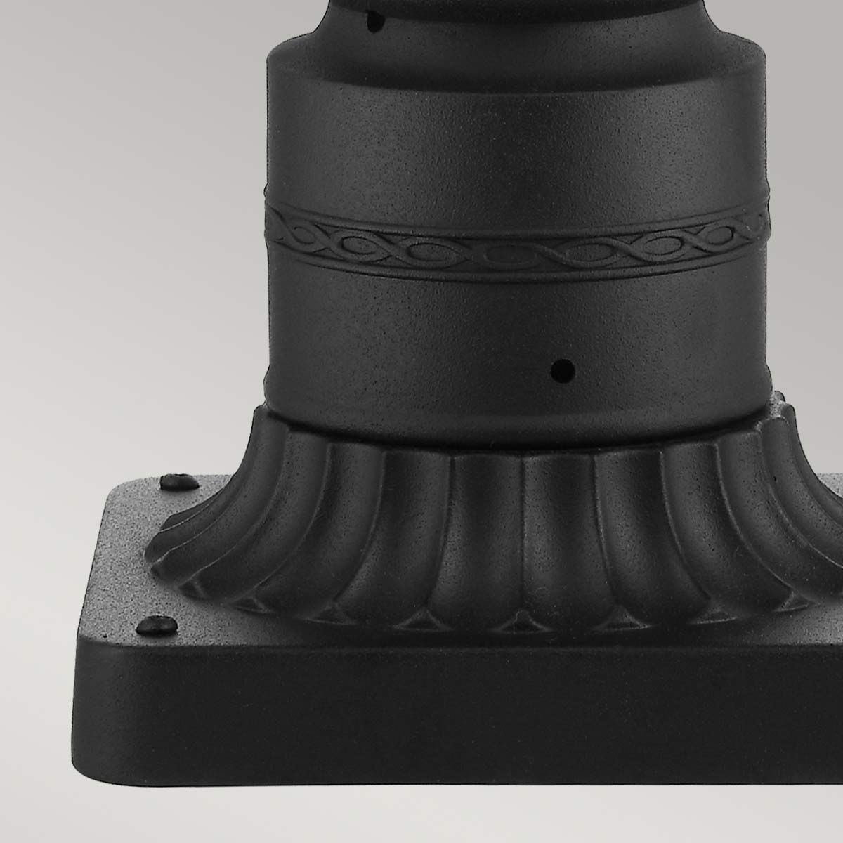 English Bridle 3 Light Medium Pedestal Light Black - FE-EB3-M-BLK