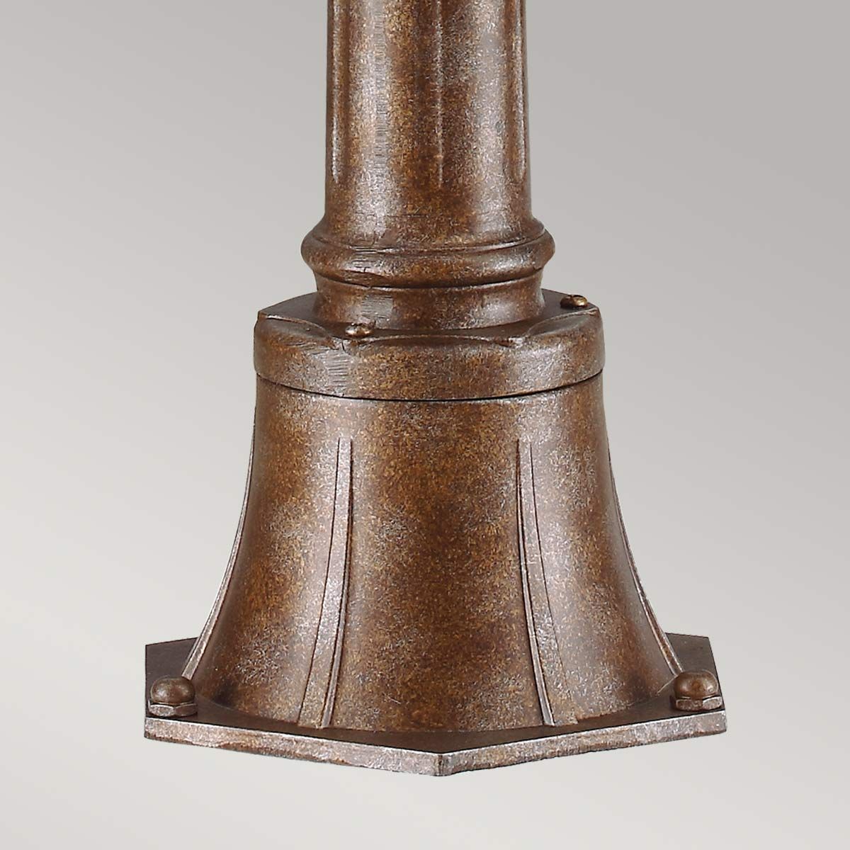English Bridle 3 Light Medium Pillar Lantern British Bronze - FE-EB4-M-BRB