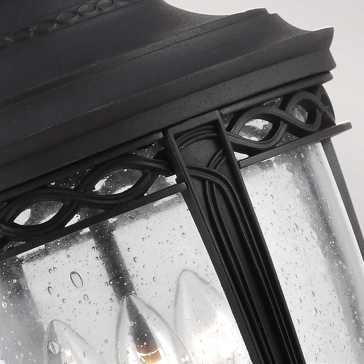 English Bridle 3 Light Large Chain Lantern Black - FE-EB8-L-BLK