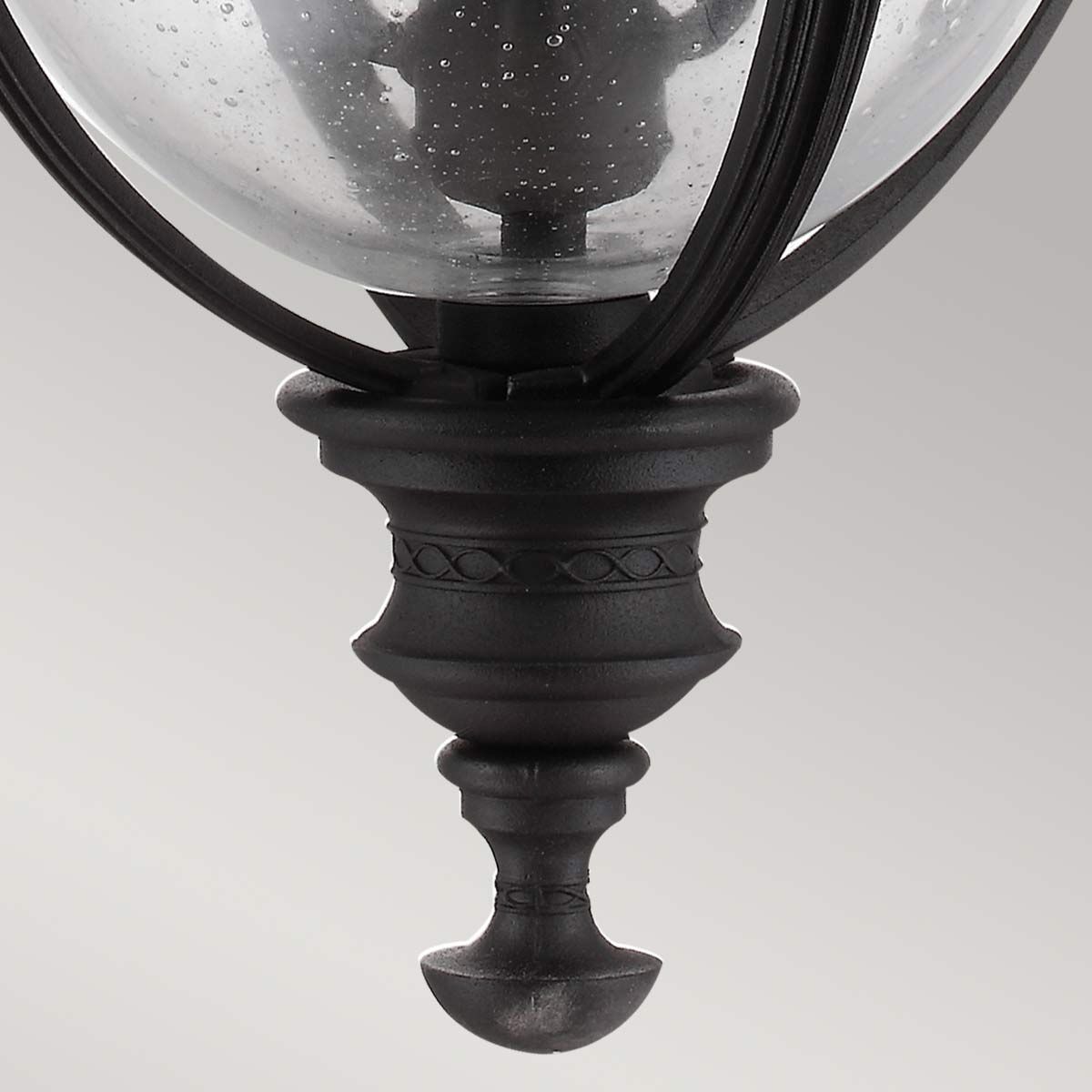 English Bridle 3 Light Large Chain Lantern Black - FE-EB8-L-BLK