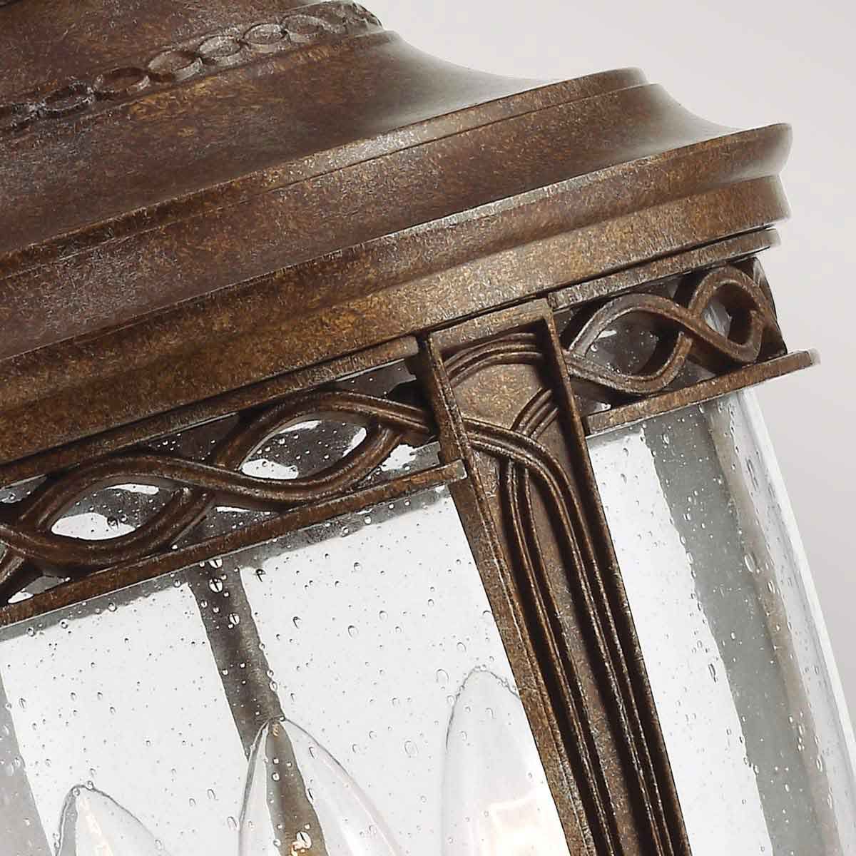 English Bridle 3 Light Large Chain Lantern British Bronze - FE-EB8-L-BRB