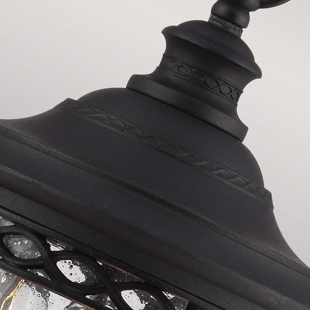 English Bridle 3 Light Medium Chain Lantern Black - FE-EB8-M-BLK