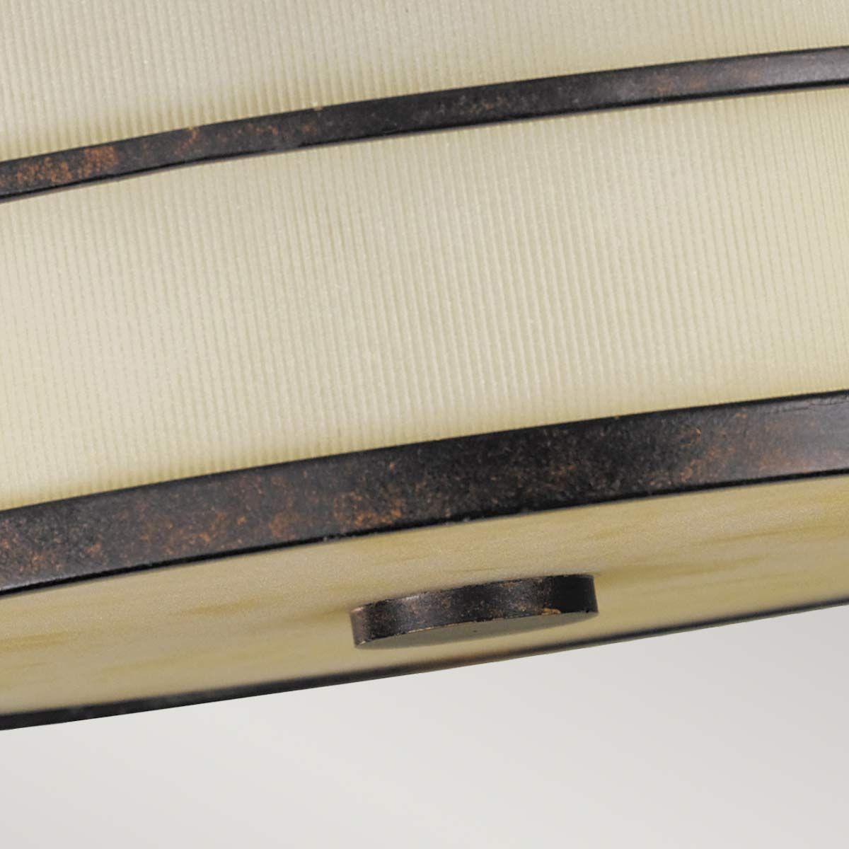 Fusion 3 Light Semi Flush Mount Light Grecian Bronze - FE-FUSION-SF