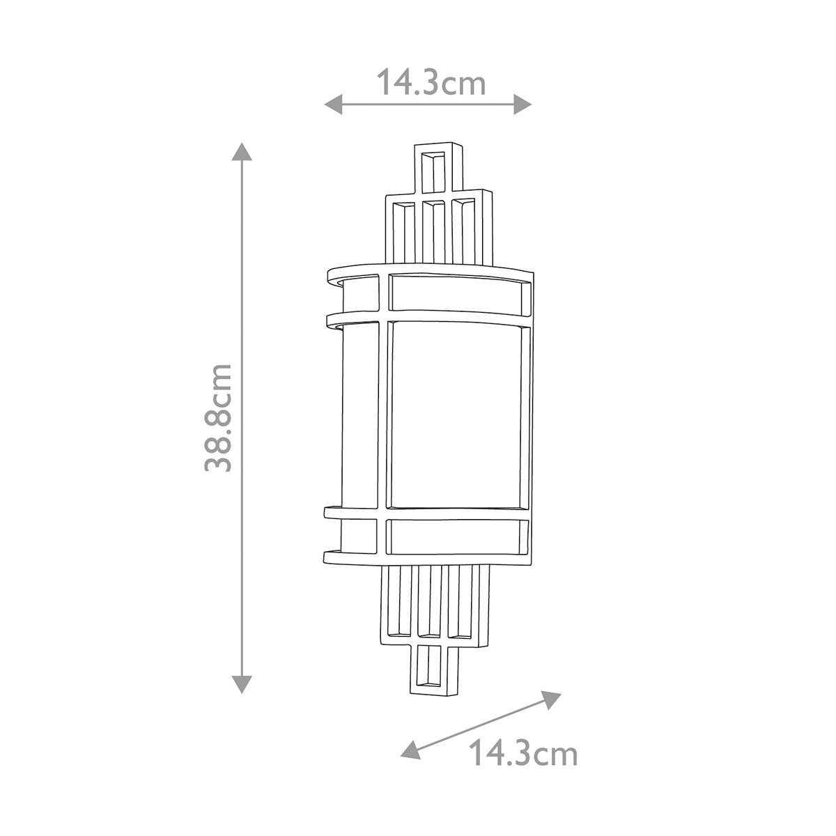 Fusion 1 Light Wall Light Grecian Bronze - FE-FUSION1